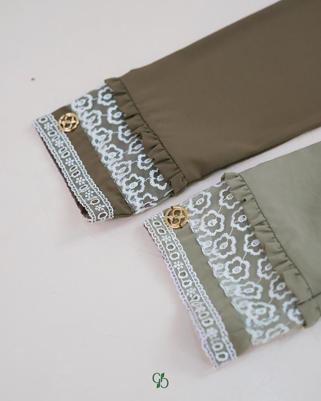 GREENISM - Nilan Dress Naeem flowy | Busui friendly Gamis Daily
