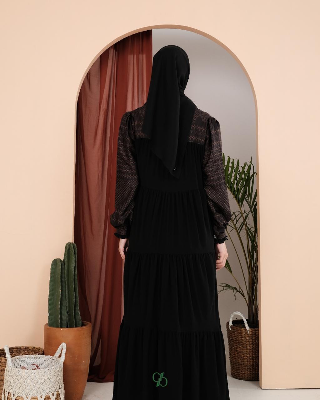 GREENISM - Anza Dress Satin Silk Ceruty | Busui friendly Gamis Daily