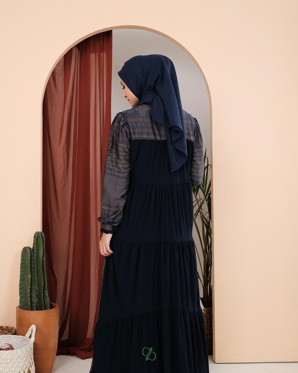 GREENISM - Anza Dress Satin Silk Ceruty | Busui friendly Gamis Daily