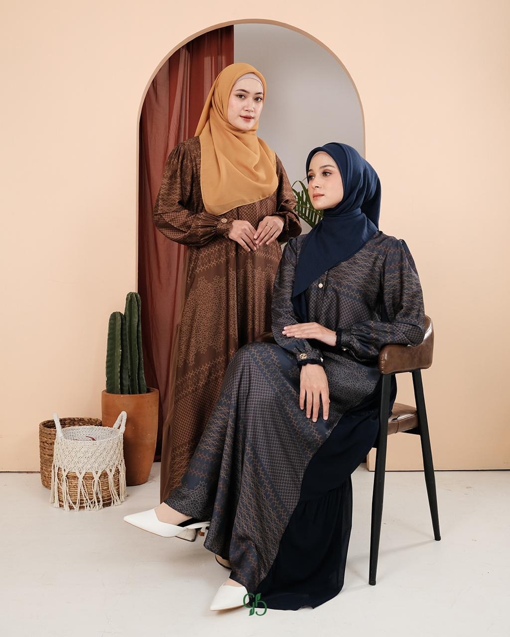 GREENISM - Anza Dress Satin Silk Ceruty | Busui friendly Gamis Daily