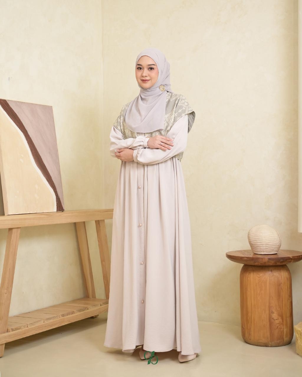 GREENISM - Keylana Dress Doby | Gamis Daily