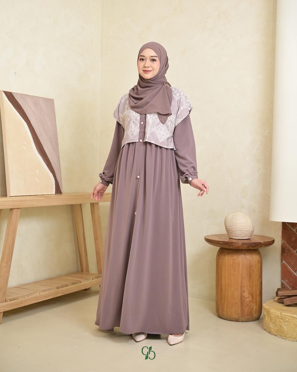 GREENISM - Keylana Dress Doby | Gamis Daily