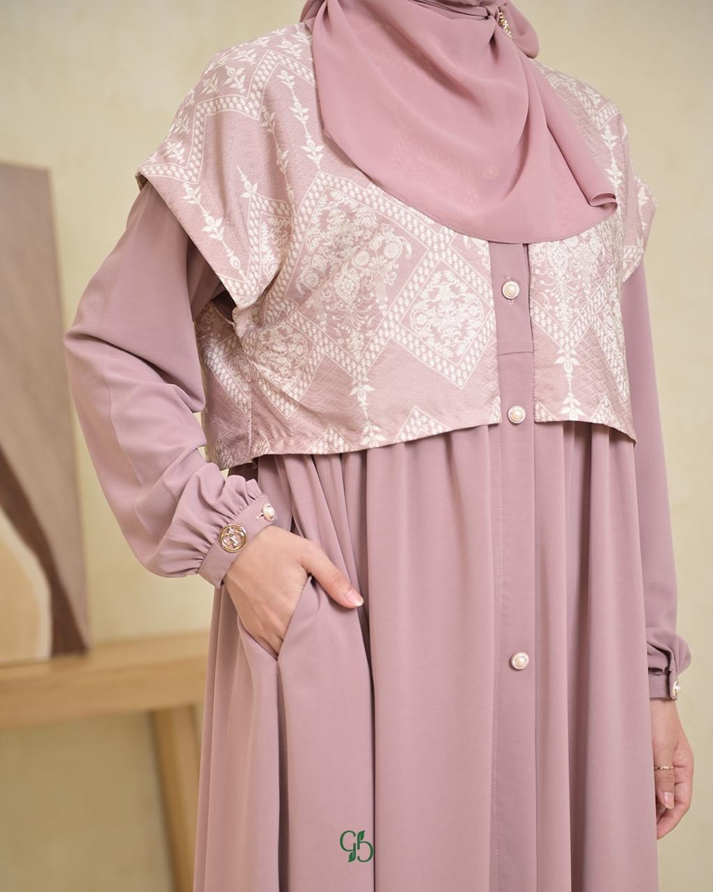 GREENISM - Keylana Dress Doby | Gamis Daily