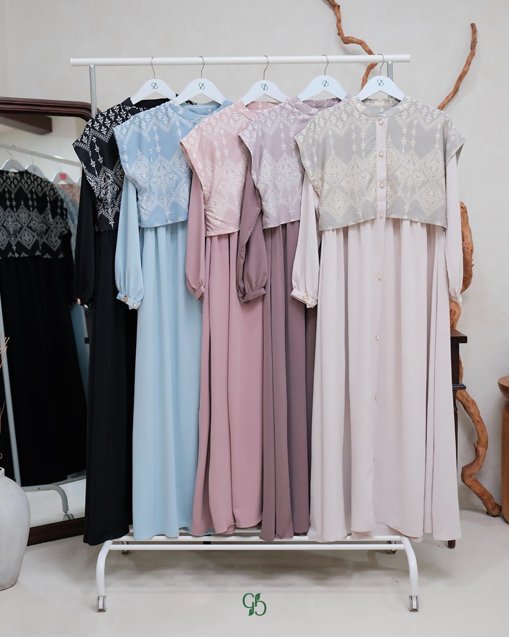 GREENISM - Keylana Dress Doby | Gamis Daily
