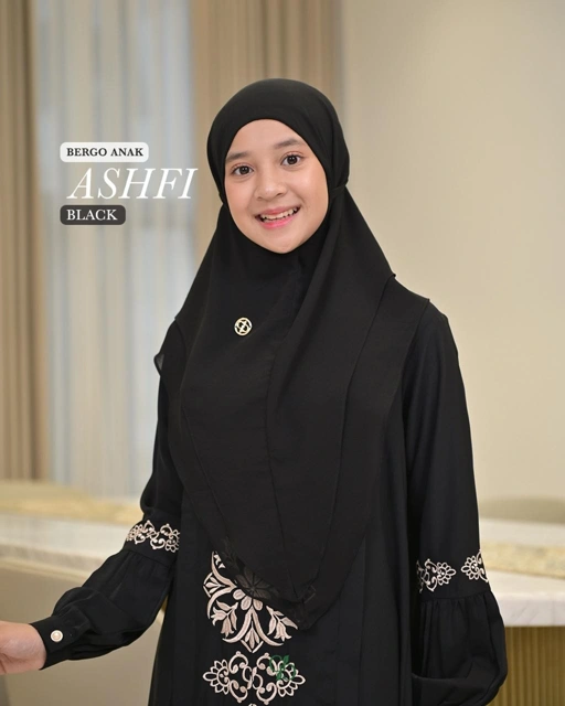 Image of SARIMBIT ASHFI BERGO ANAK & BAYI ALL COLOR | Gamis Lebaran 2026 Model Terbaru