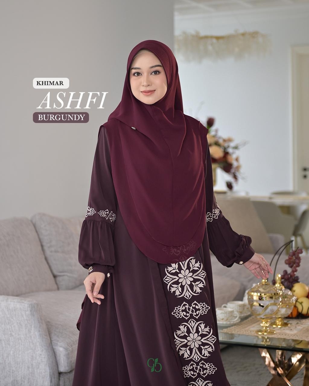 GREENISM - SARIMBIT ASHFI HIJAB DEWASA ALL COLOR | Gamis Lebaran 2026 Model Terbaru