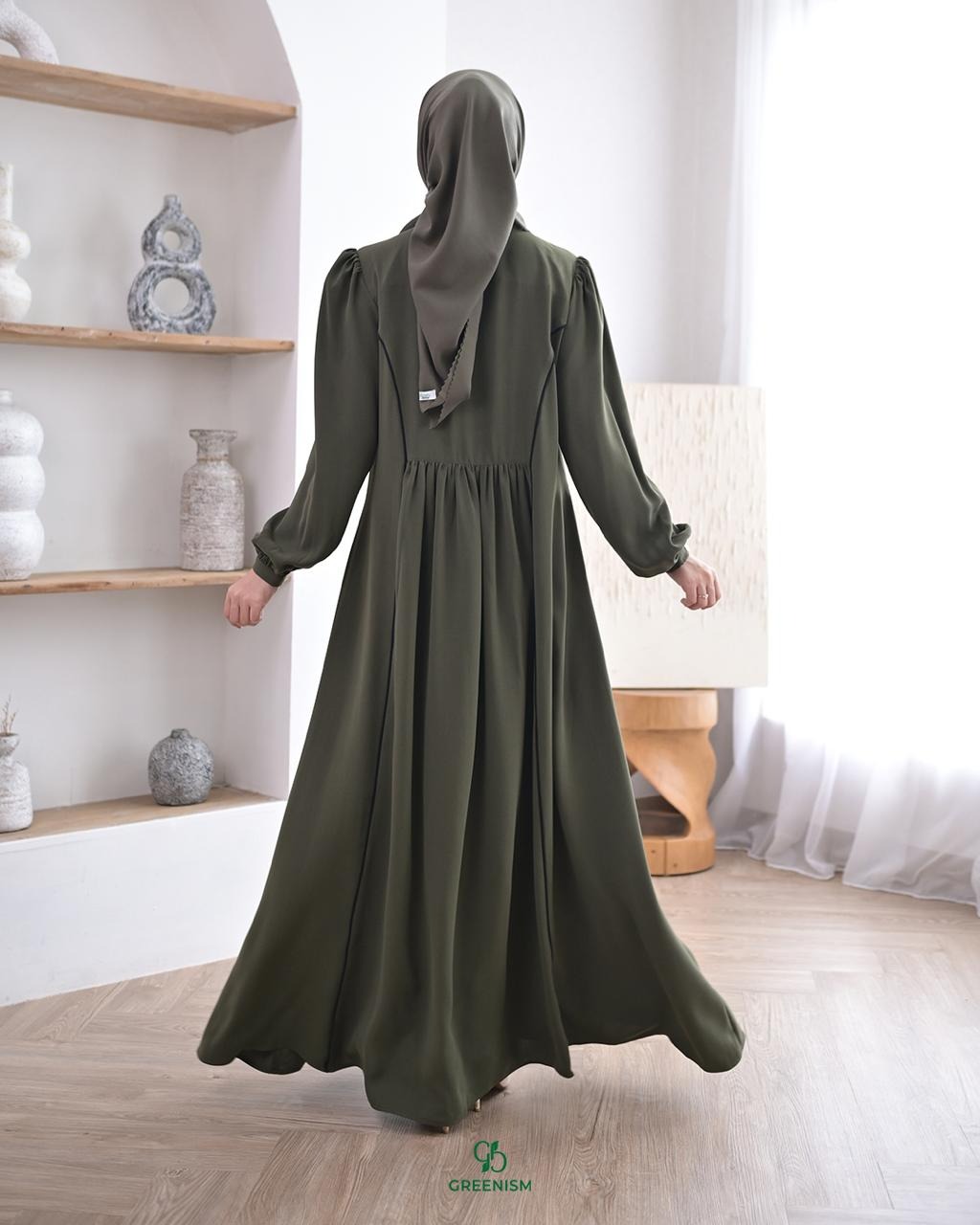 GREENISM - Mikala Dress Zavera Anti UV | Gamis Daily
