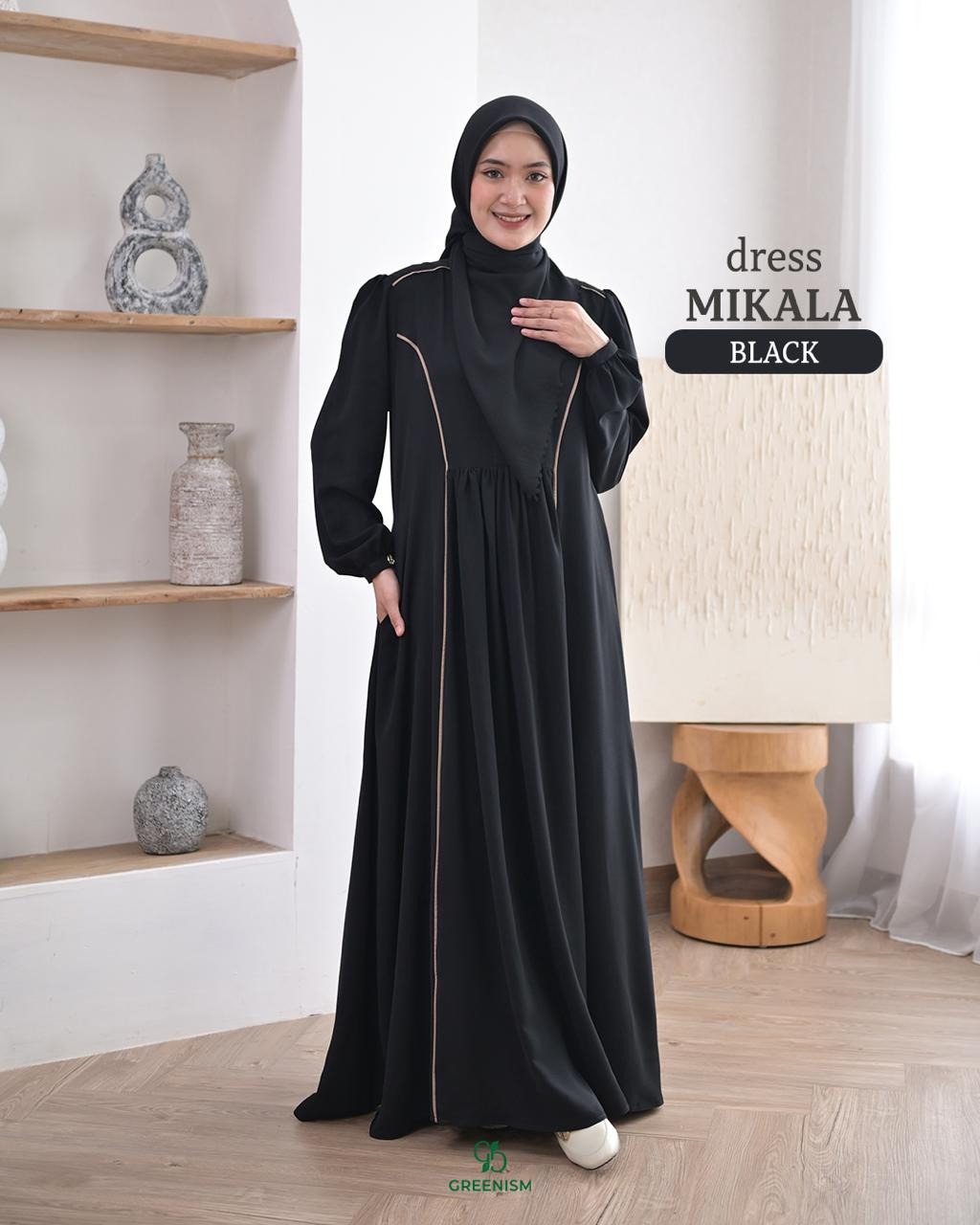 GREENISM - Mikala Dress Zavera Anti UV | Gamis Daily