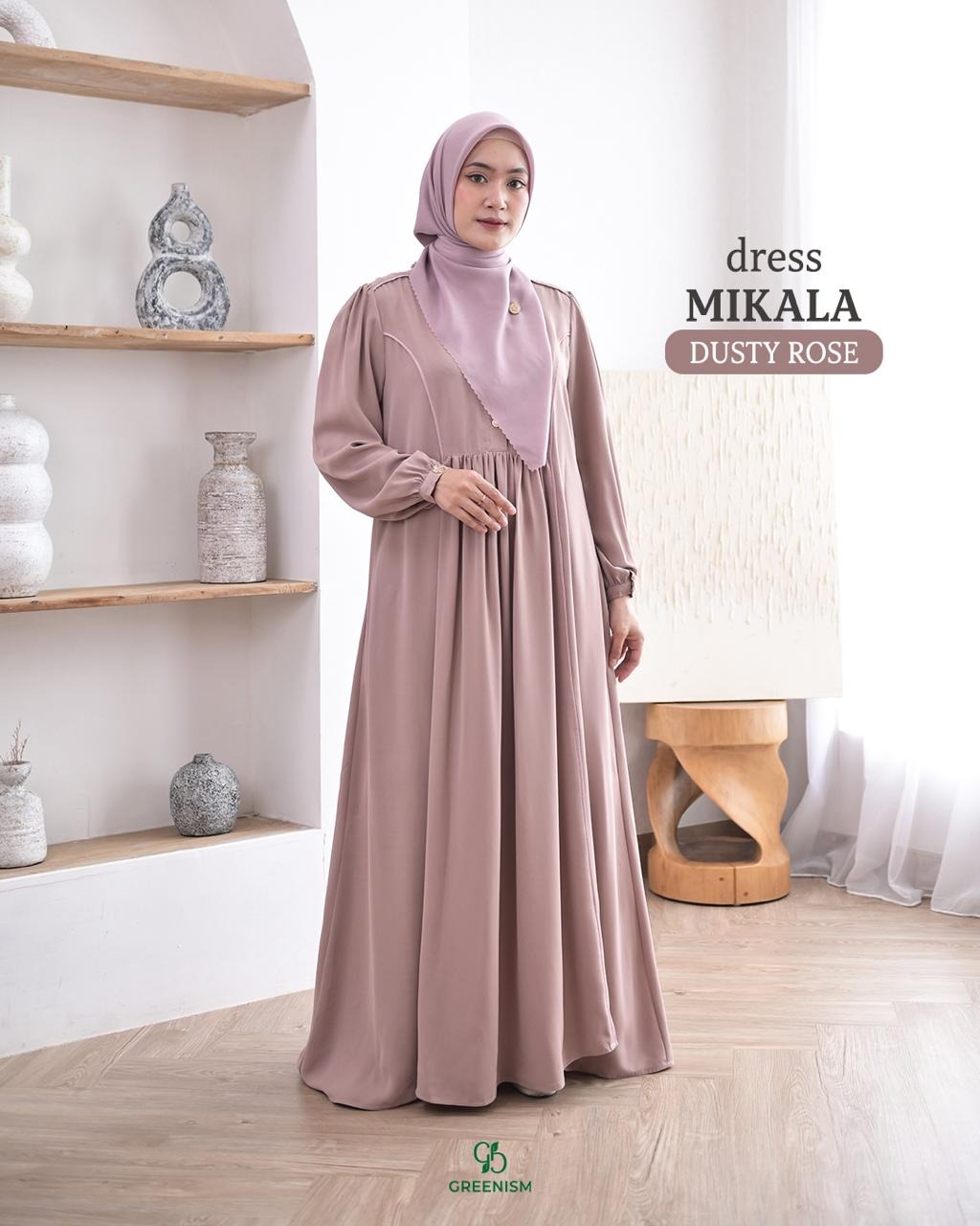 GREENISM - Mikala Dress Zavera Anti UV | Gamis Daily