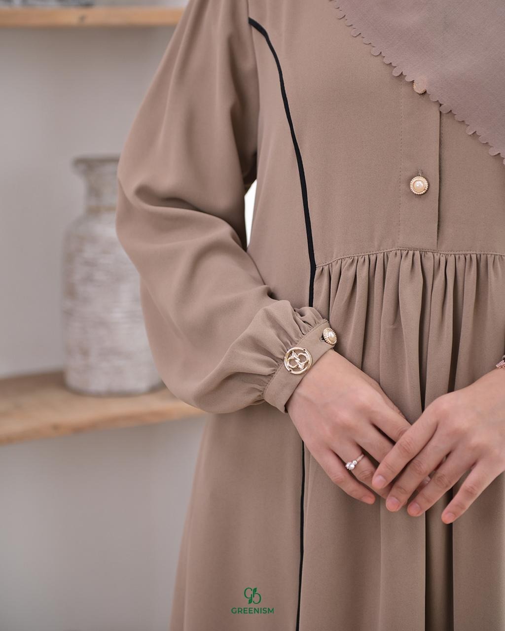 GREENISM - Mikala Dress Zavera Anti UV | Gamis Daily
