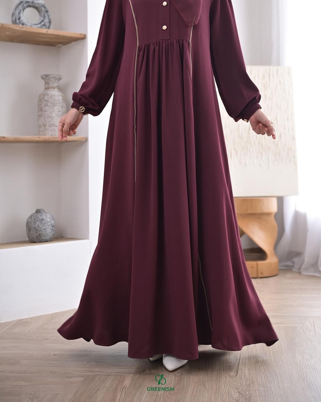 GREENISM - Mikala Dress Zavera Anti UV | Gamis Daily