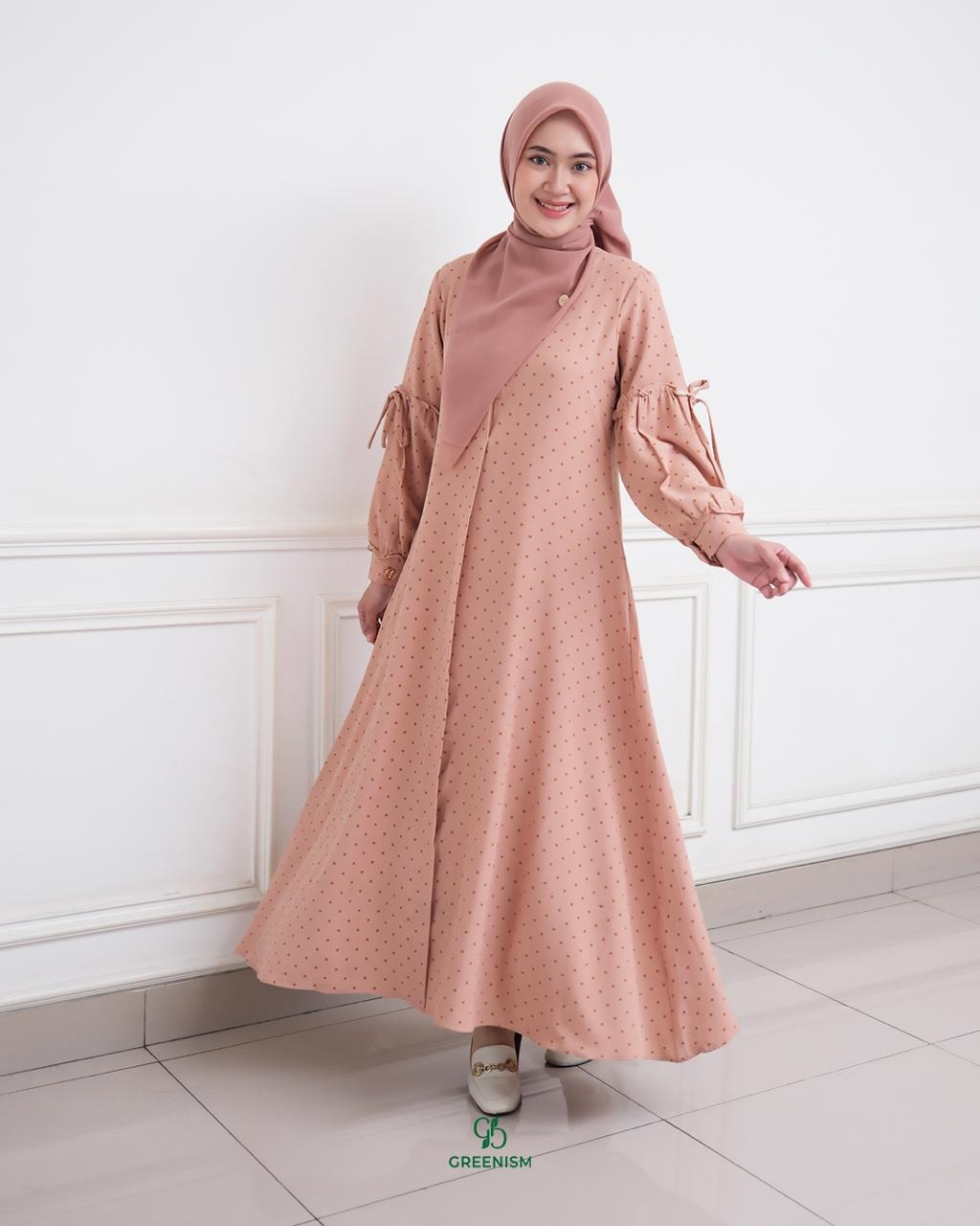 GREENISM - Annira serie 1 Dress Syakila | Busui friendly Gamis Daily