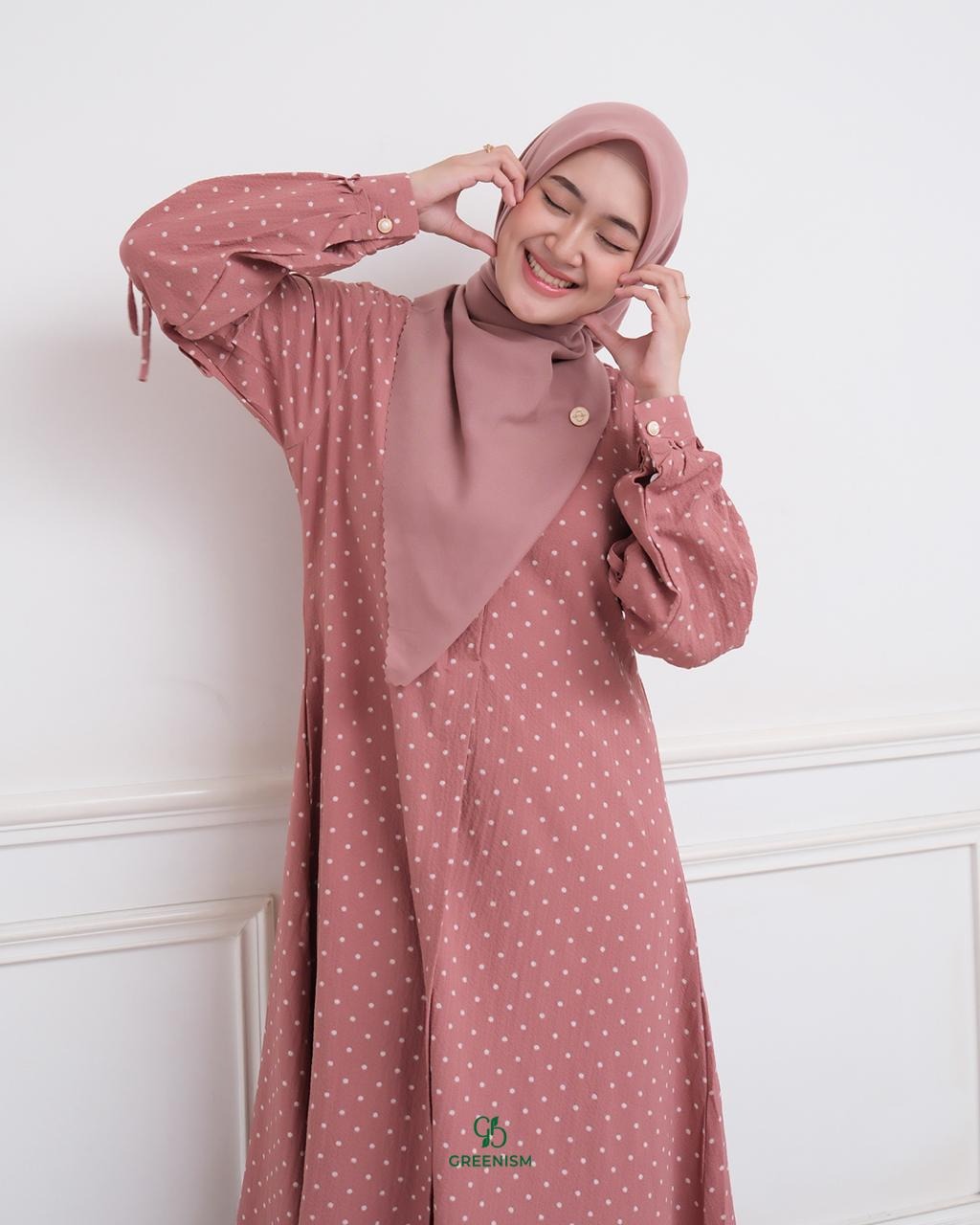 GREENISM - Annira serie 1 Dress Syakila | Busui friendly Gamis Daily