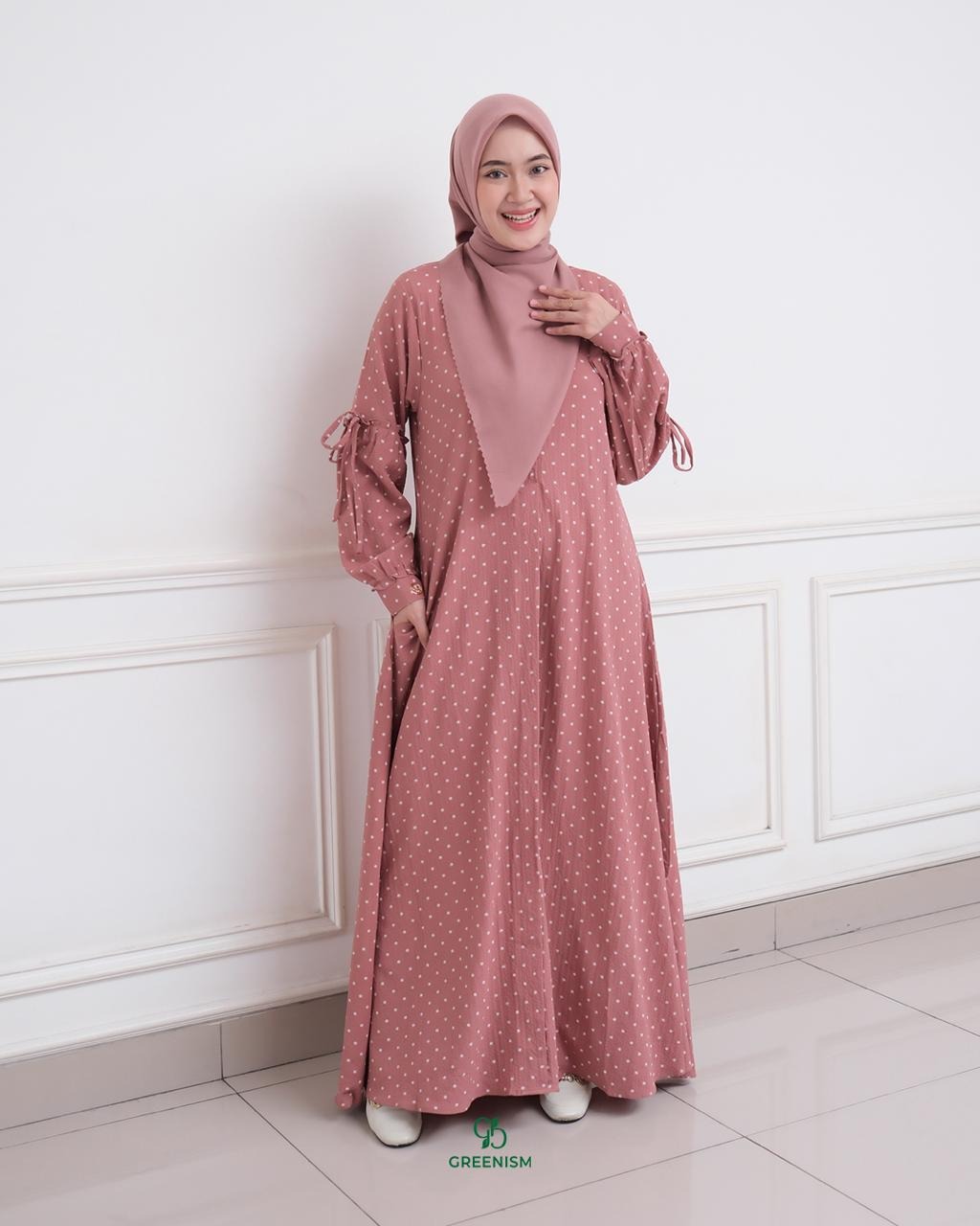 GREENISM - Annira serie 1 Dress Syakila | Busui friendly Gamis Daily