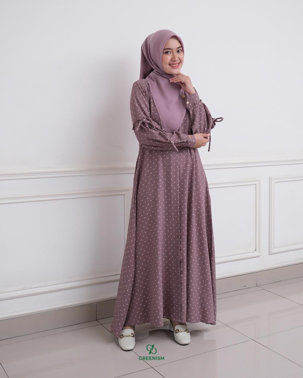 GREENISM - Annira serie 1 Dress Syakila | Busui friendly Gamis Daily