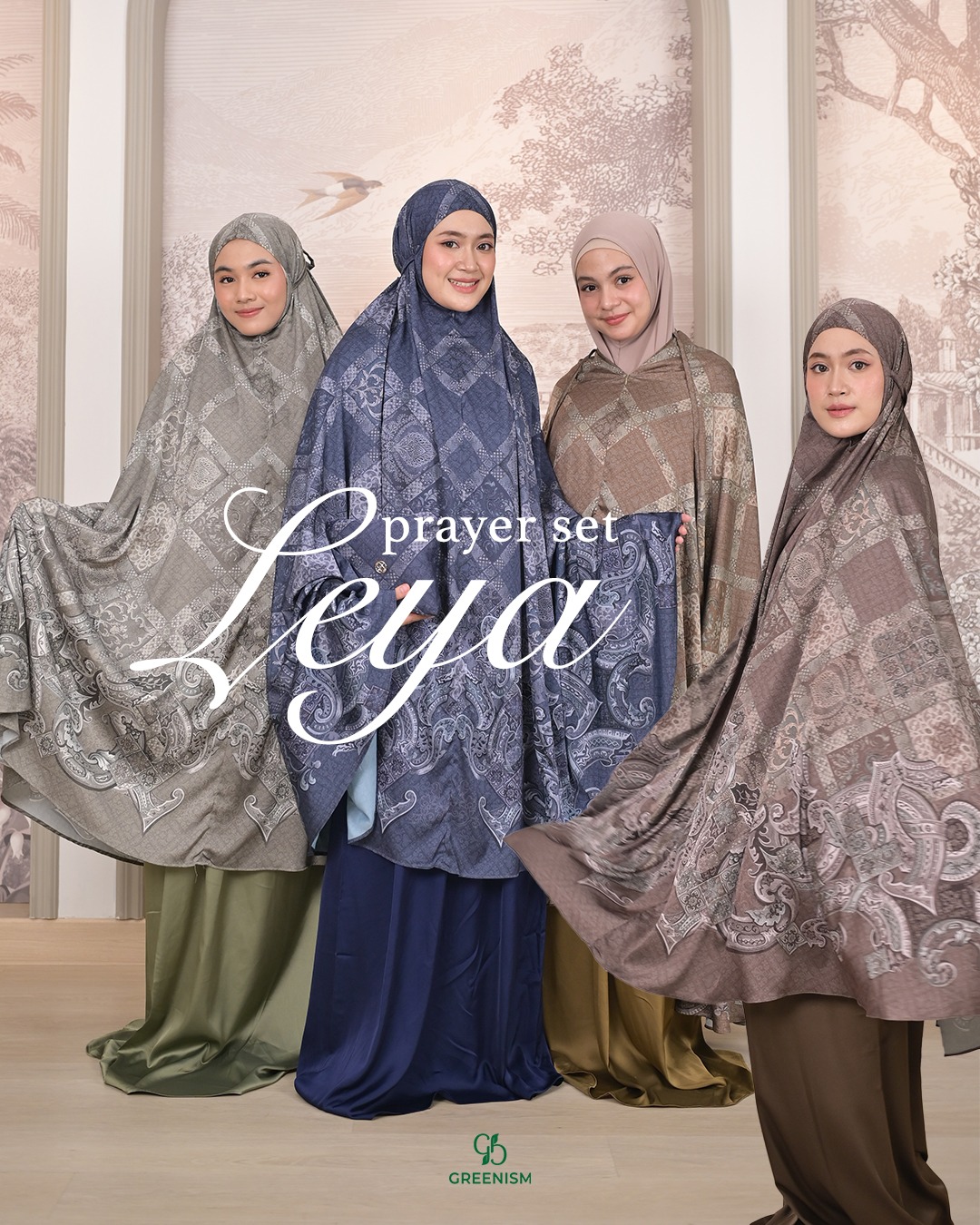 GREENISM - Leya Mukena Printing | Mukena Printing Wanita Terbaru 2026