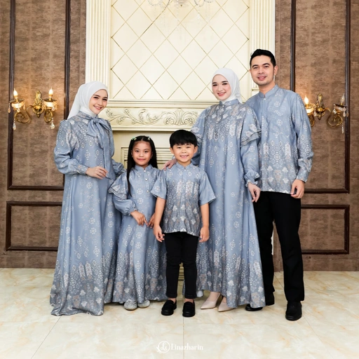 Linazharin - Seraya Aruna Sarimbit Series - Powder Blue
