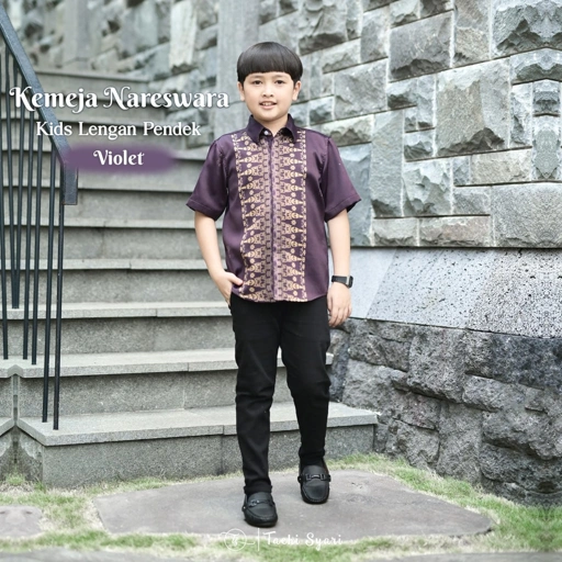 Image of Raya Nusantara - Nareswara Kids Kemeja Lengan Pendek