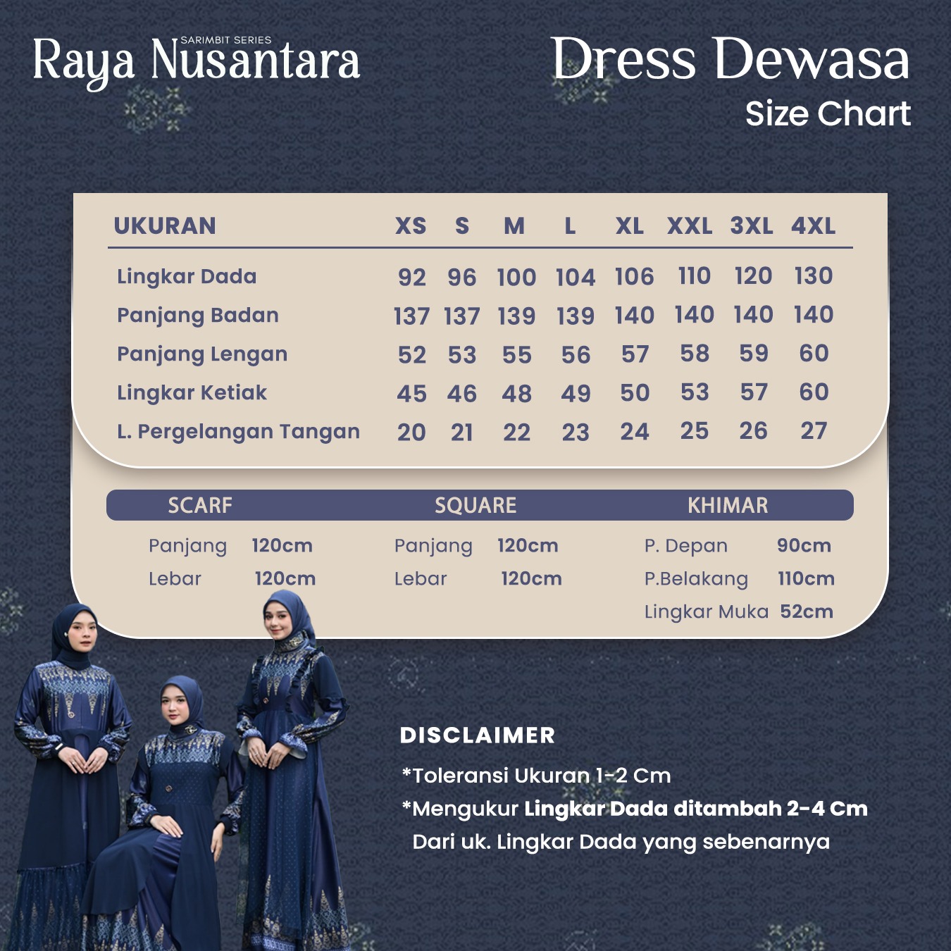 Navy Blue - Raya Nusantara