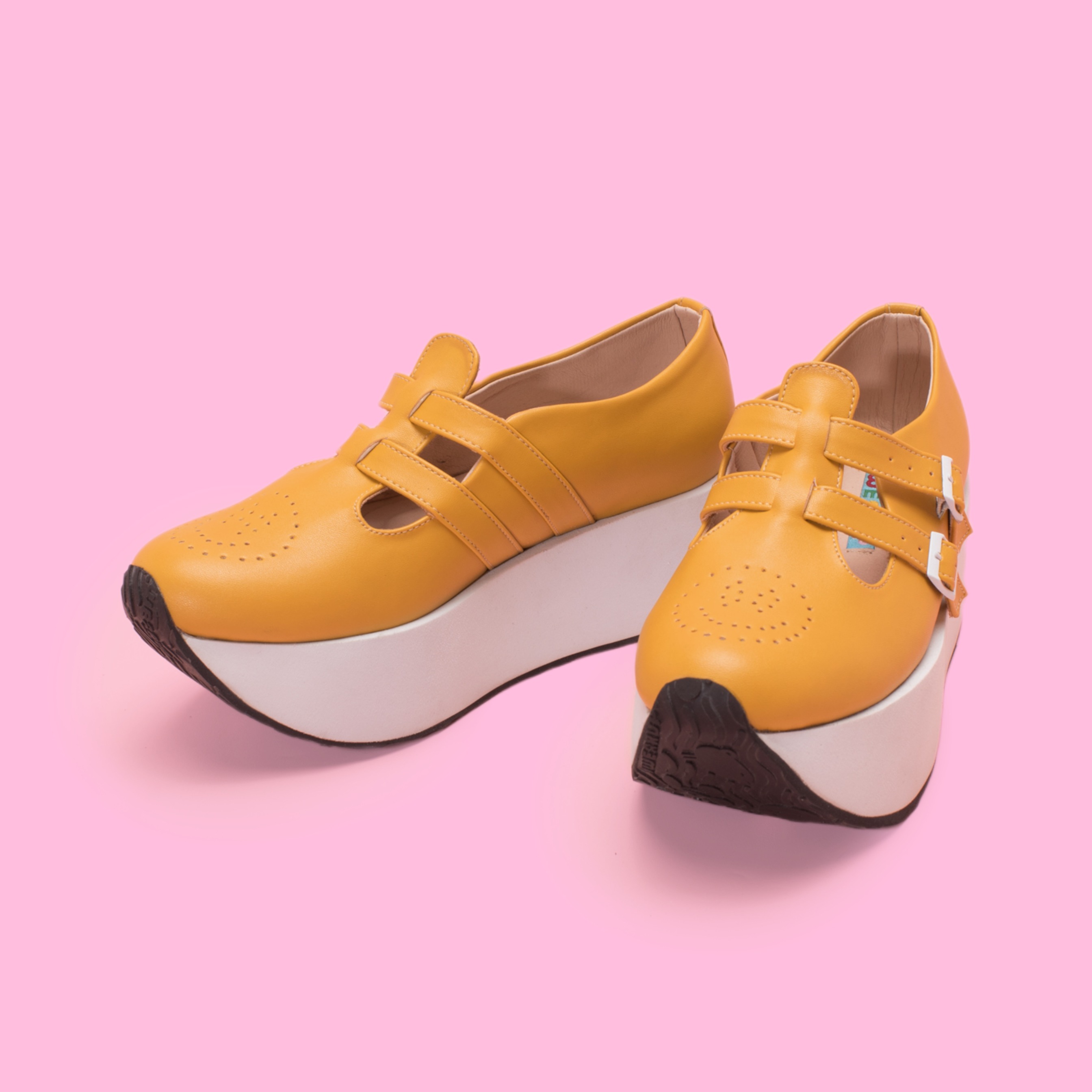 Baby Jane Platform Mustard