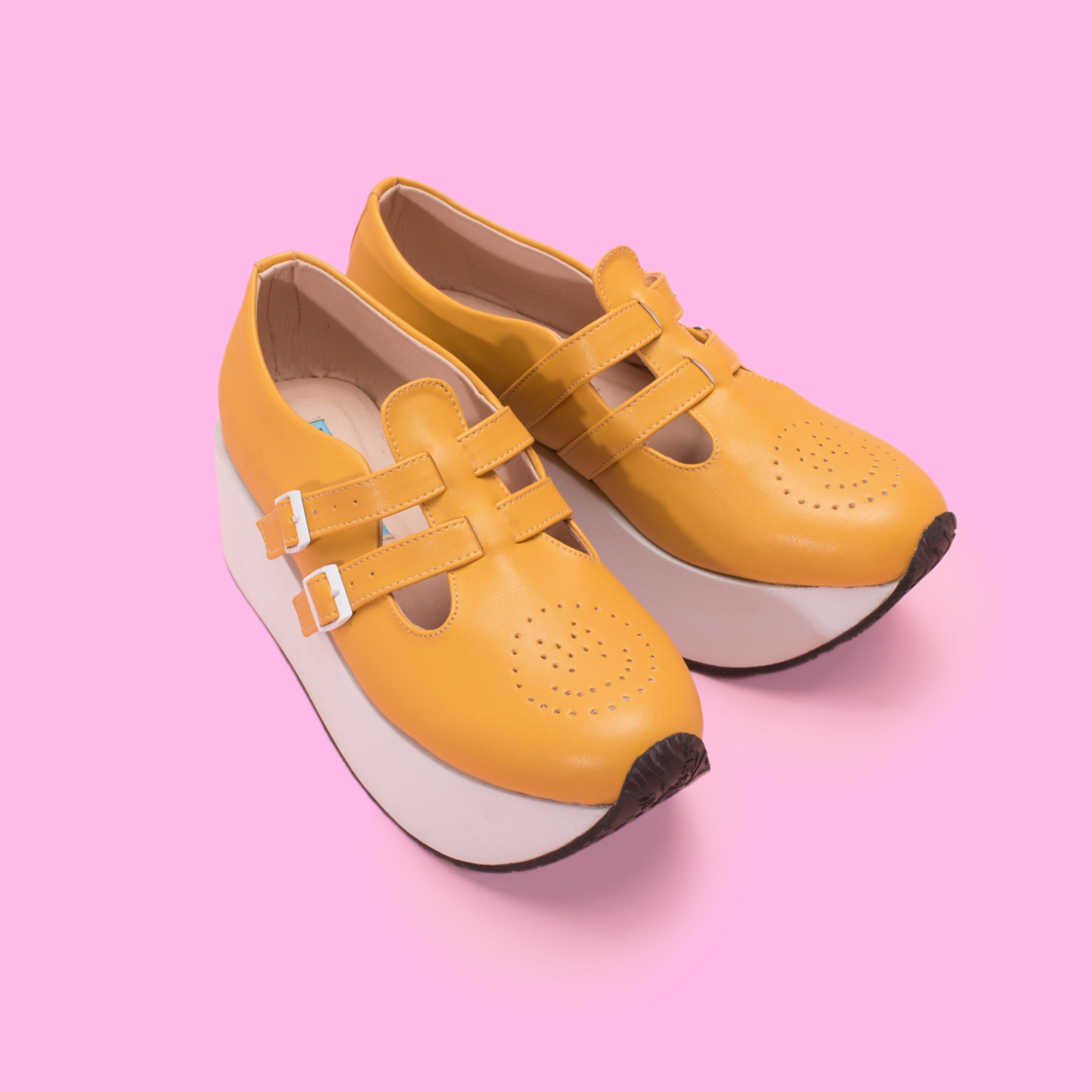 Baby Jane Platform Mustard
