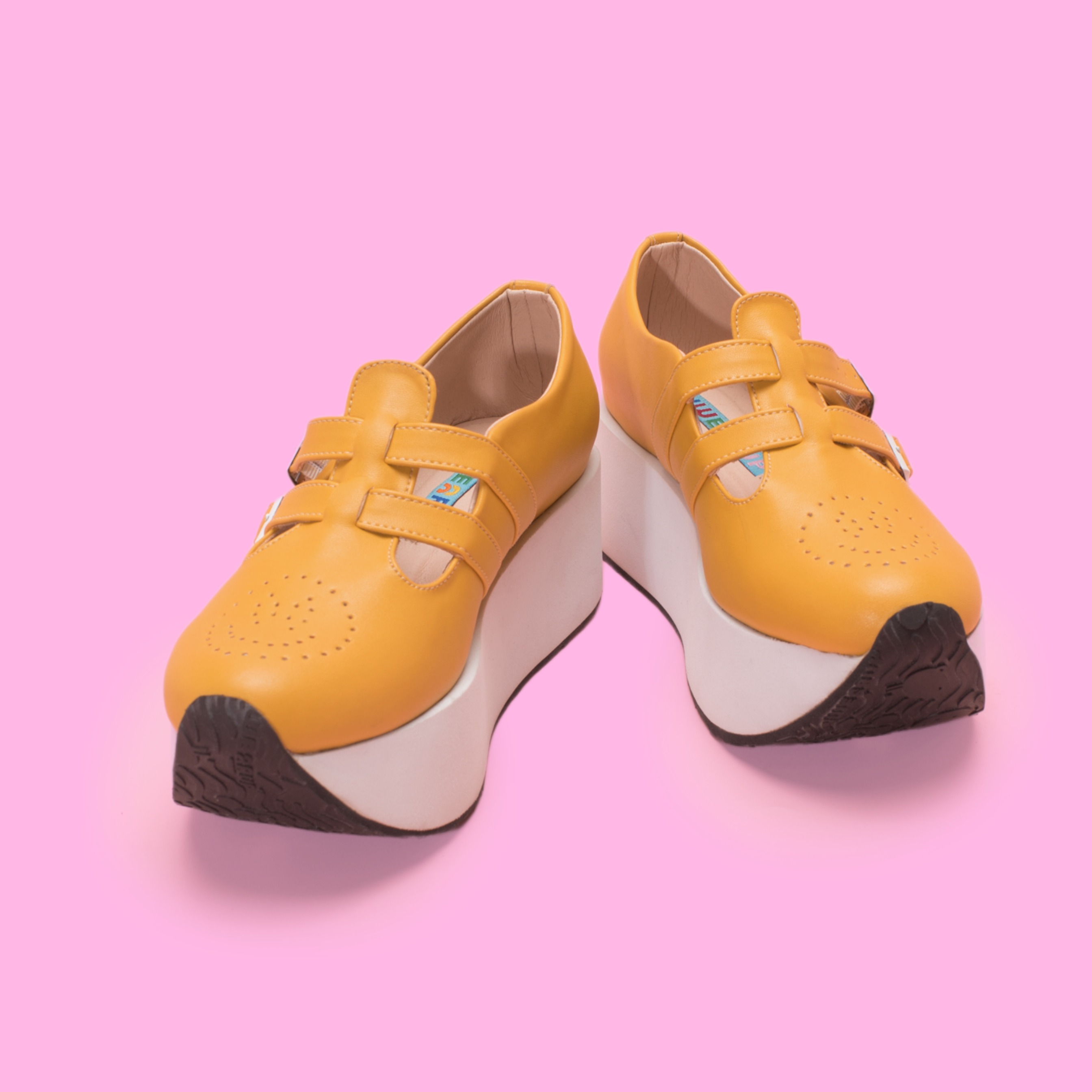 Baby Jane Platform Mustard