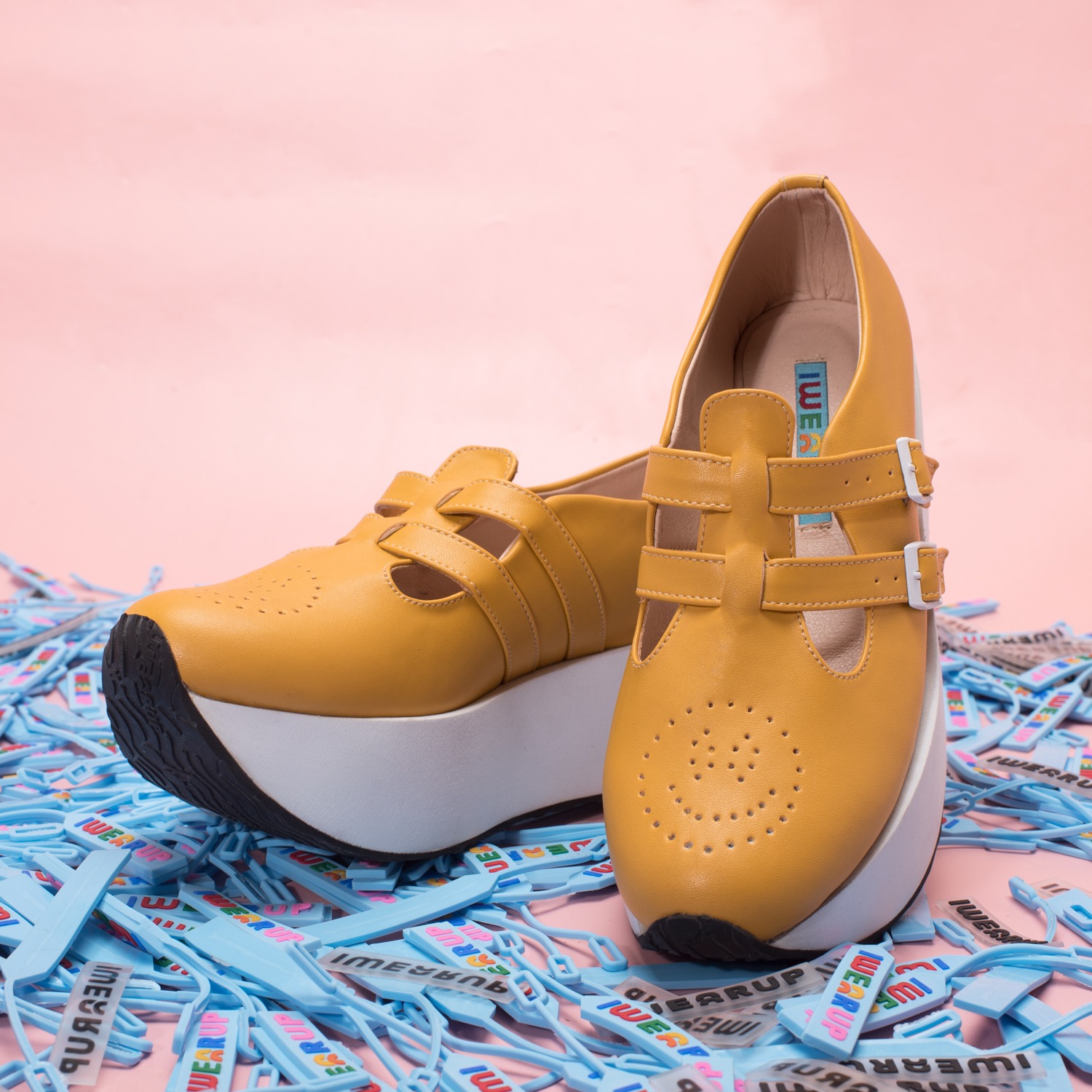 Baby Jane Platform Mustard