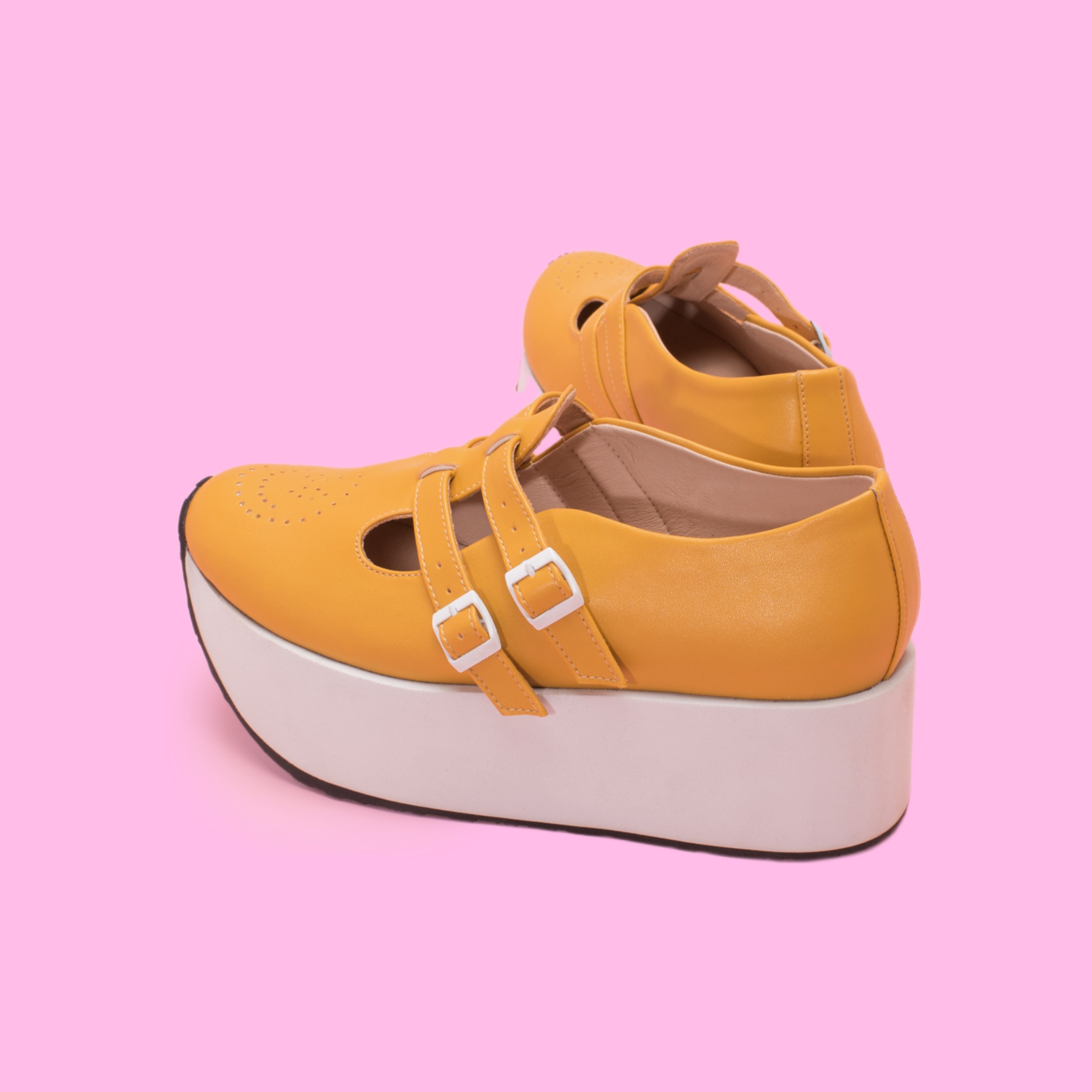 Baby Jane Platform Mustard