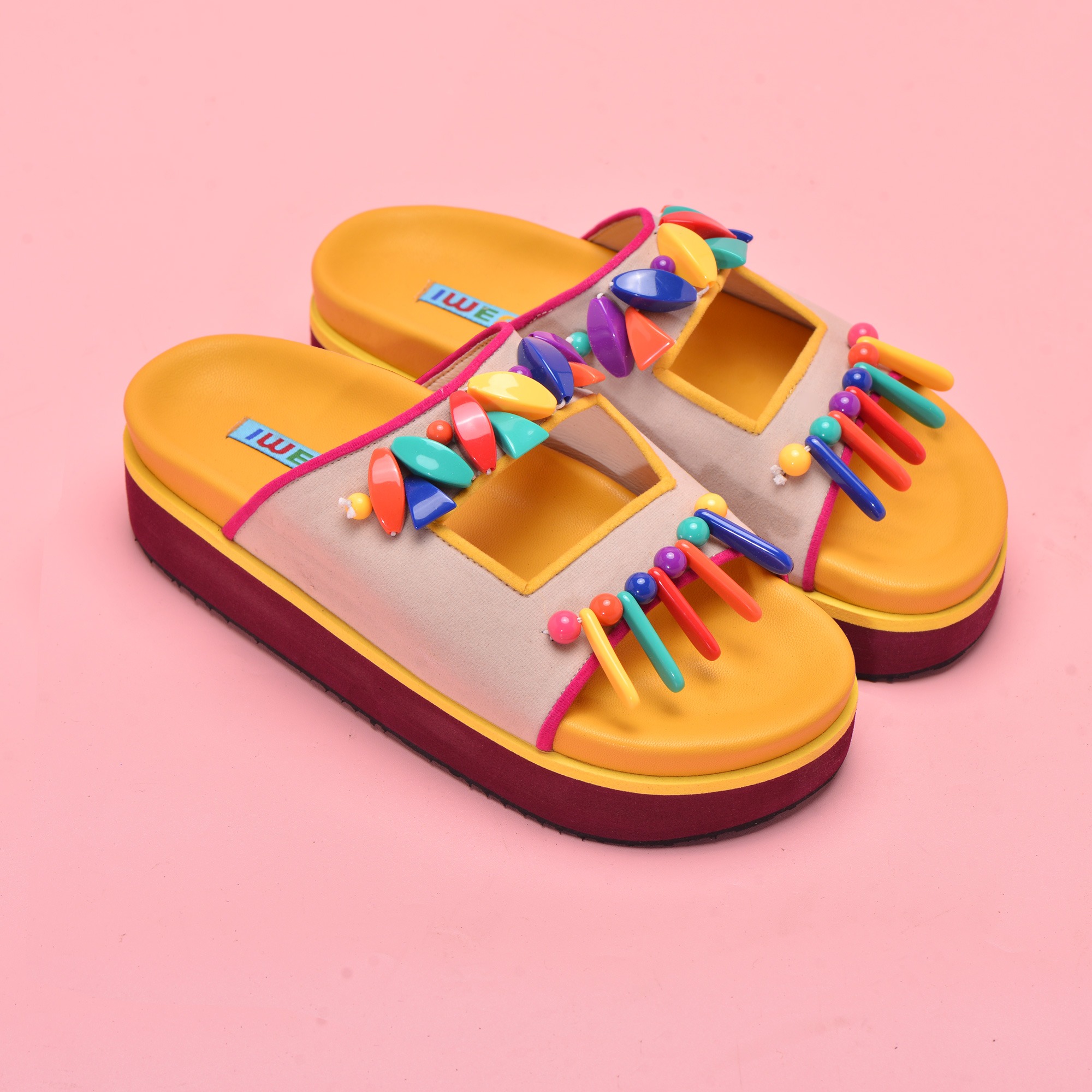 Milka Cream Sandals