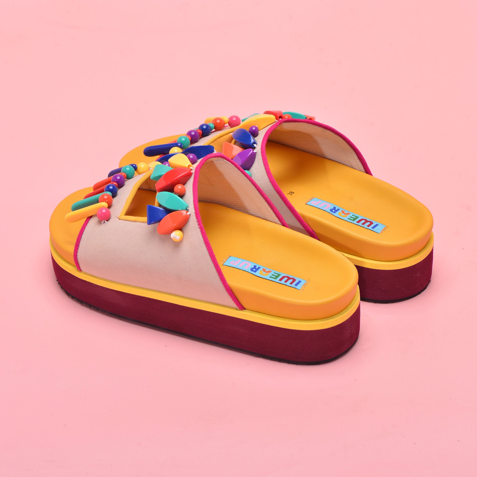 Milka Cream Sandals