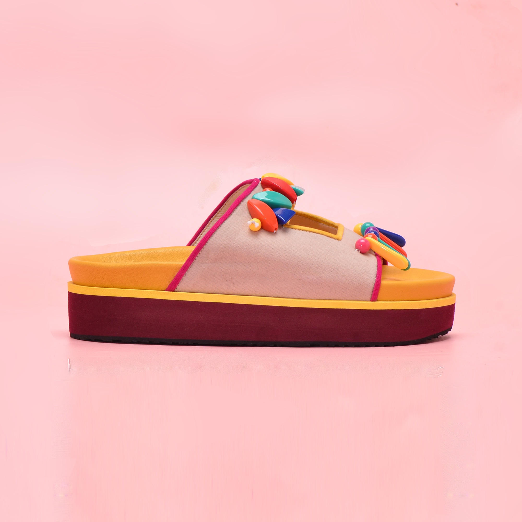 Milka Cream Sandals