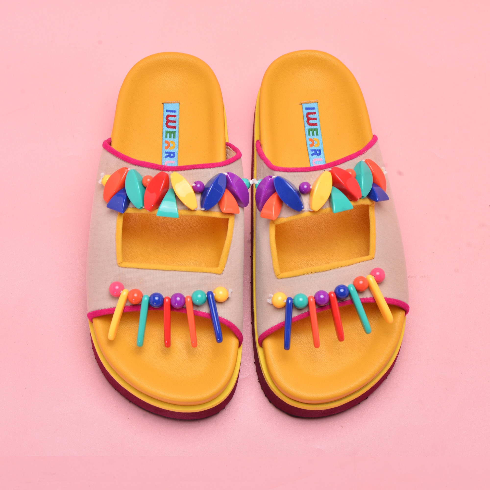 Milka Cream Sandals