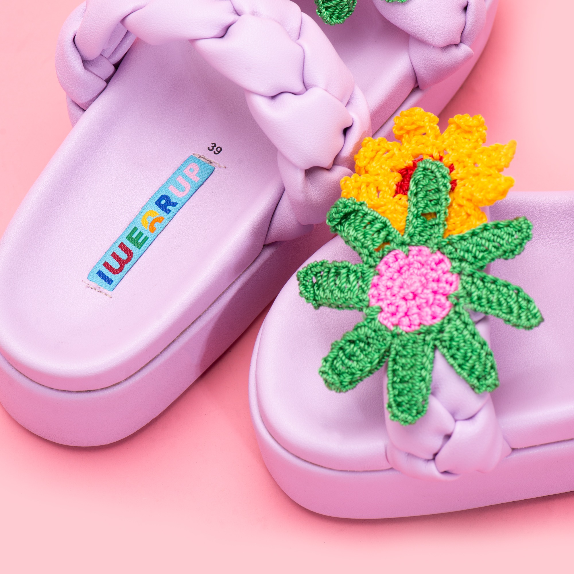 Momo Lavender Platform Sandals