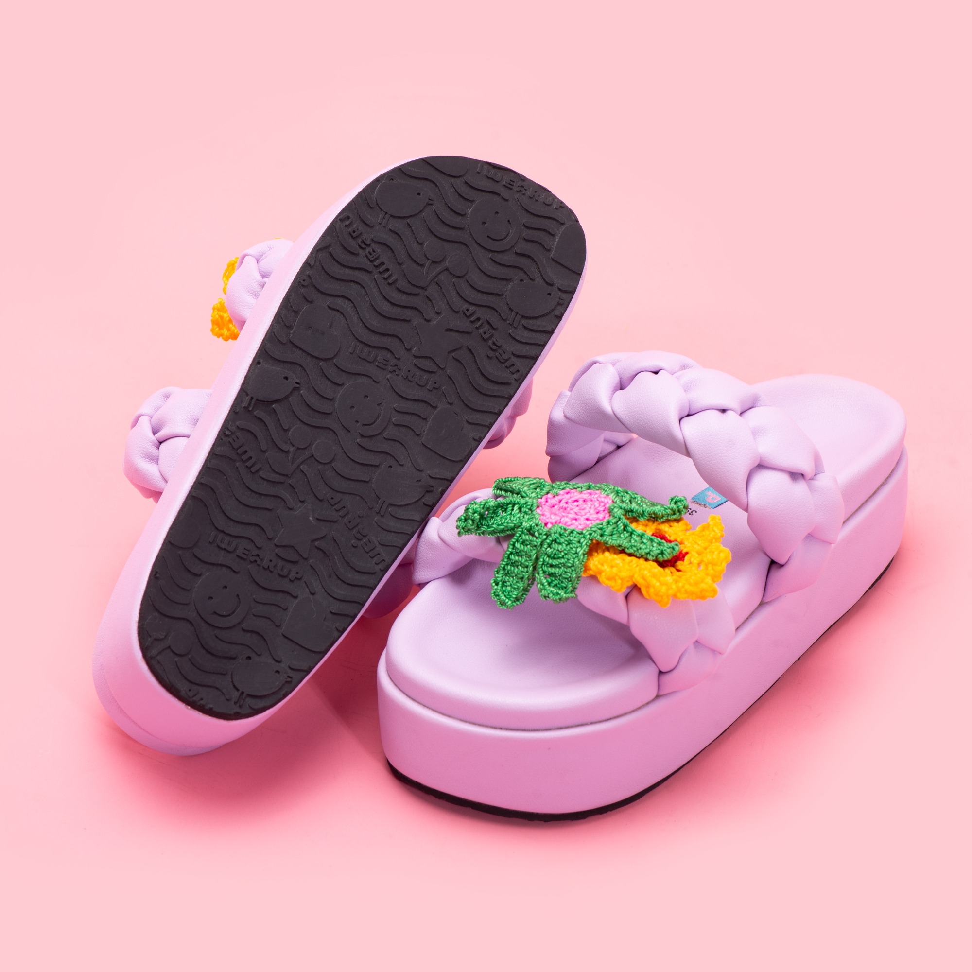Momo Lavender Platform Sandals