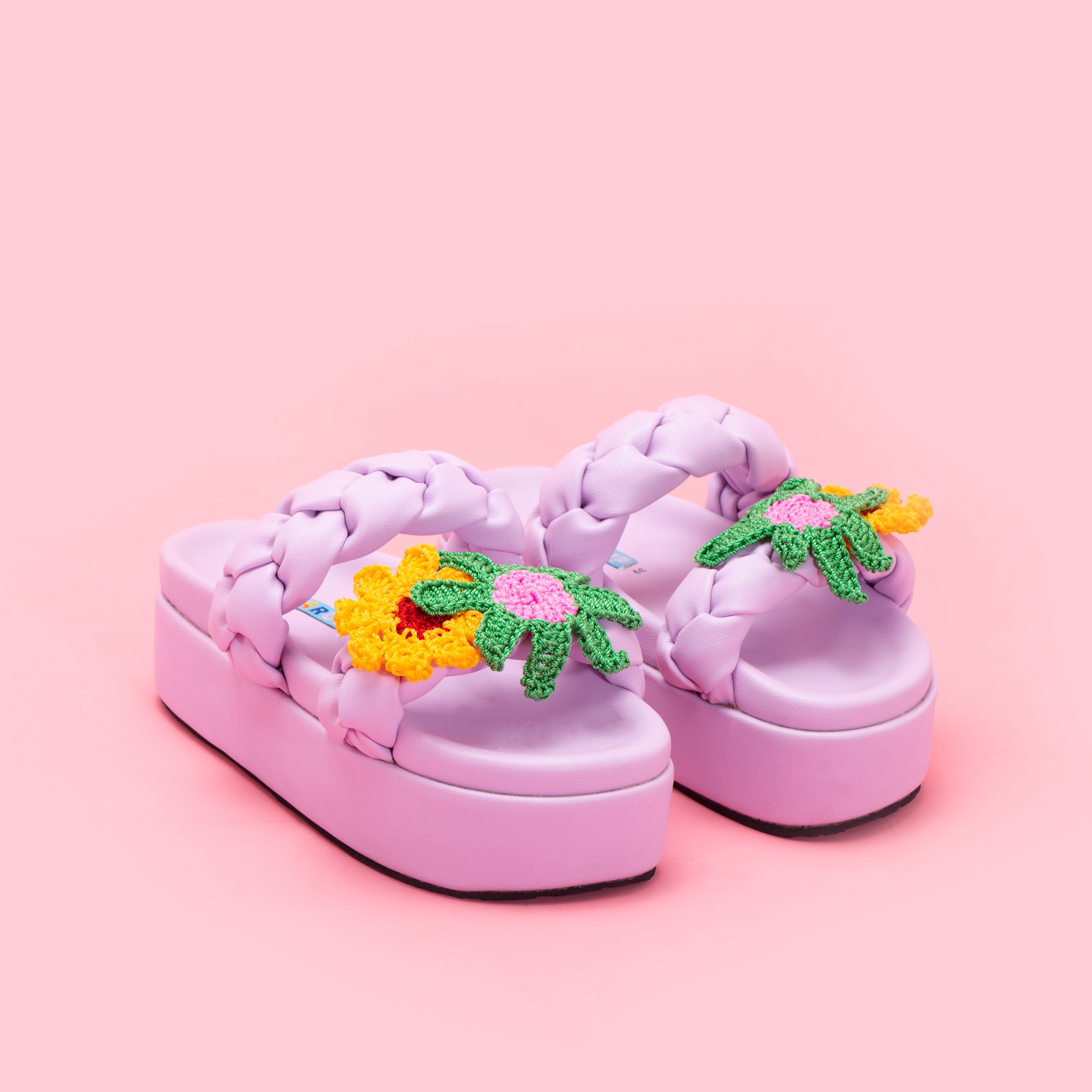 Momo Lavender Platform Sandals