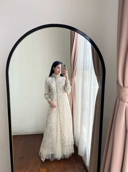 Image of Amrthelabel / camellina dress / ivory