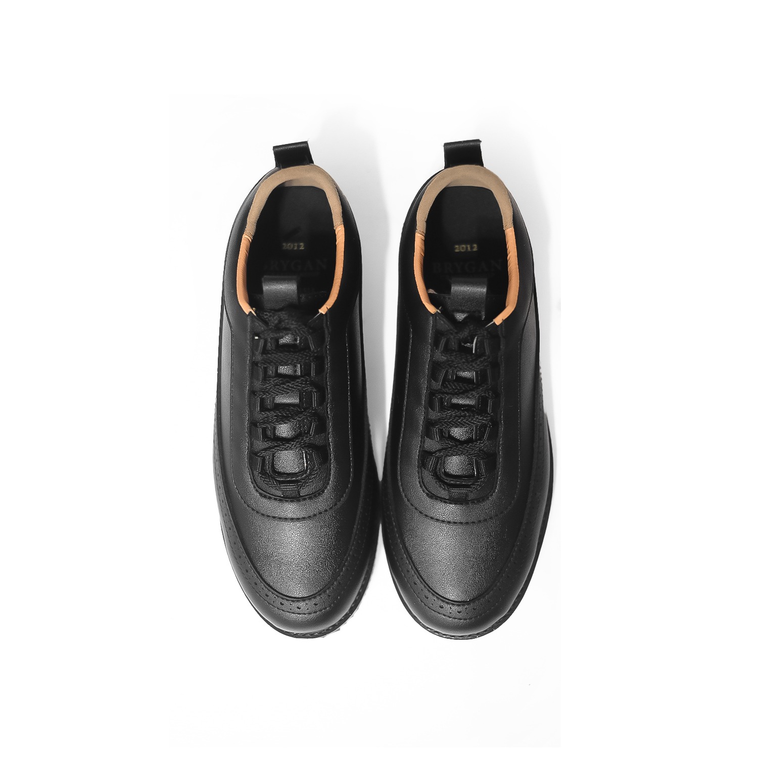 Sneakers Wing Brogue Black - Darkbrown