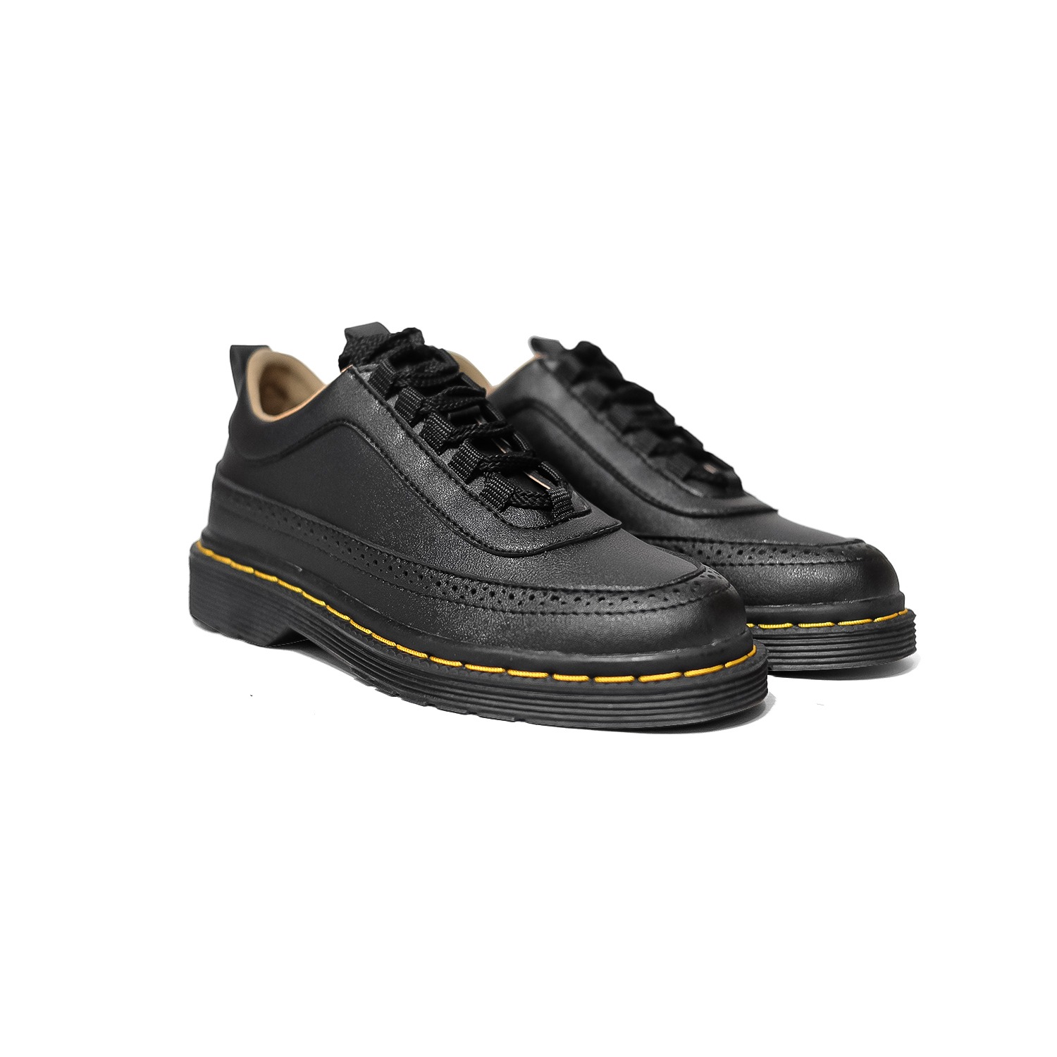 Casual Sneakers Brogue Black