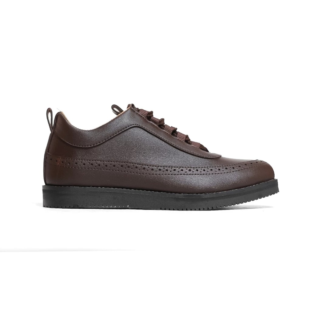 Sneakers Wing Brogue Black - Darkbrown