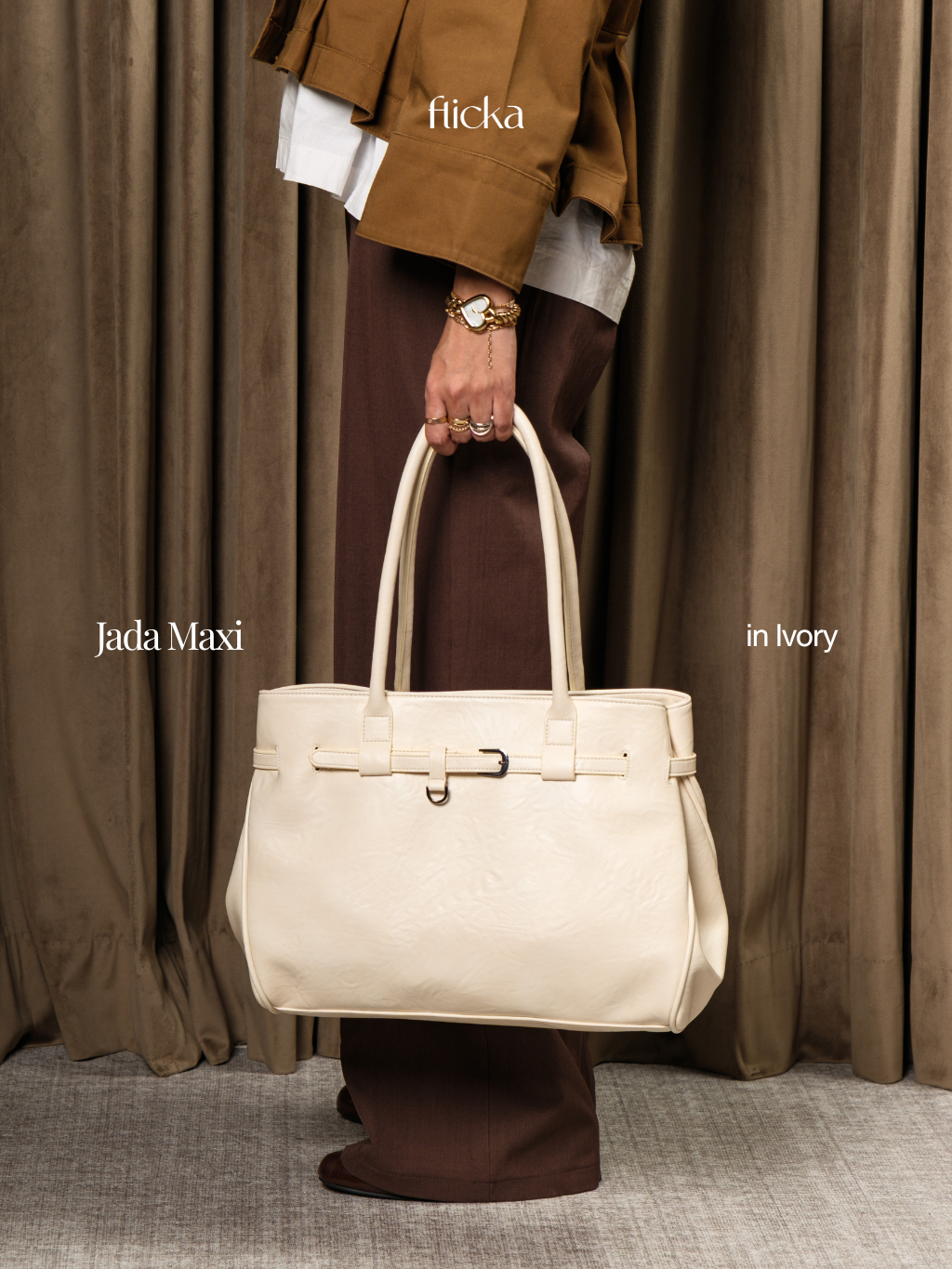 FLICKA Jada Bag - Shoulder Bag - Fit Laptop 13 inch - Tas Kerja - Tas Wanita