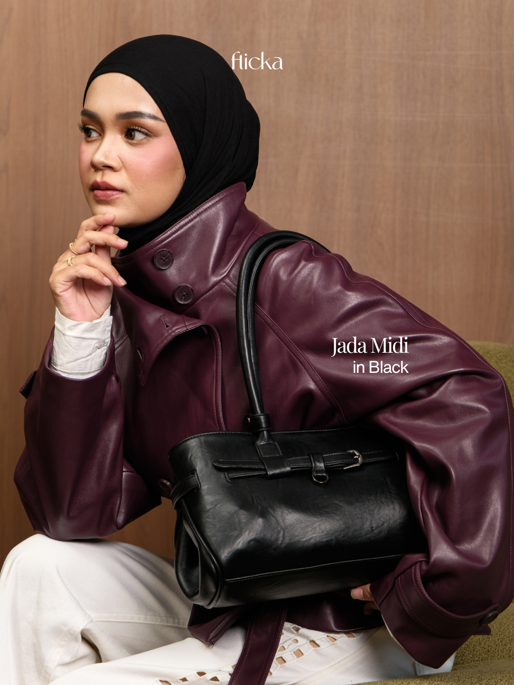 FLICKA Jada Bag - Shoulder Bag - Fit Laptop 13 inch - Tas Kerja - Tas Wanita