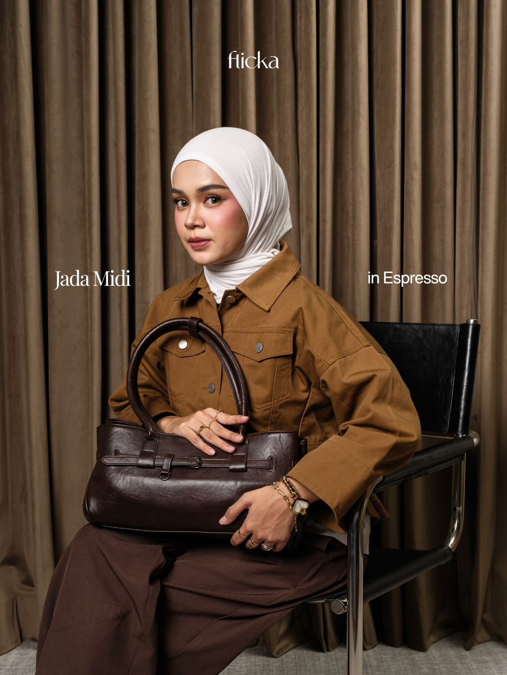 FLICKA Jada Bag - Shoulder Bag - Fit Laptop 13 inch - Tas Kerja - Tas Wanita