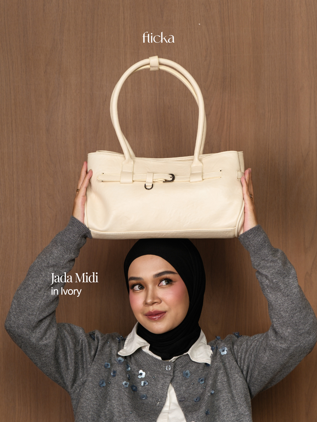 FLICKA Jada Bag - Shoulder Bag - Fit Laptop 13 inch - Tas Kerja - Tas Wanita