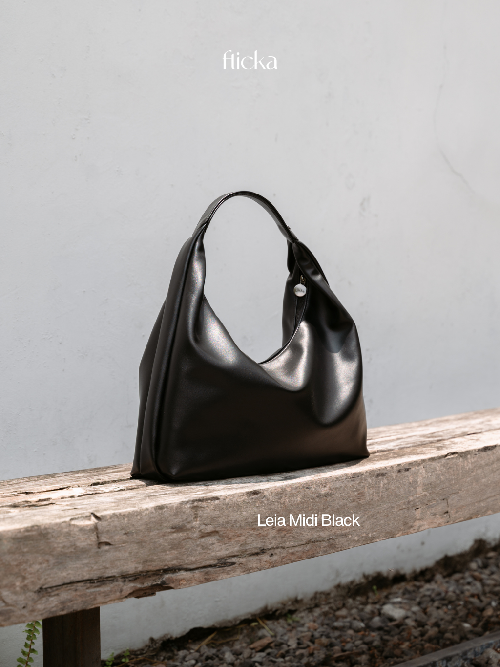 FLICKA BAGS - Leia Hobo Bag 3 Size Tas Slouchy Synthetic Leather - Tas Laptop 14-15 inch
