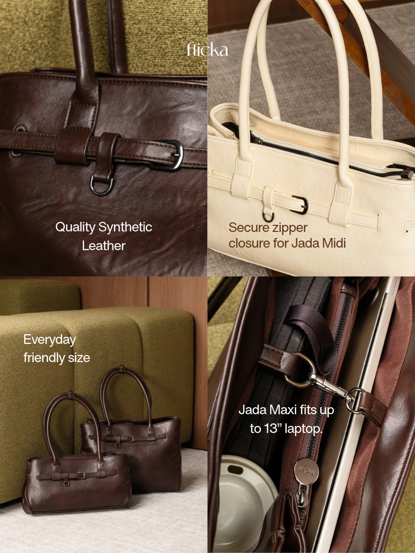 FLICKA Jada Bag - Shoulder Bag - Fit Laptop 13 inch - Tas Kerja - Tas Wanita