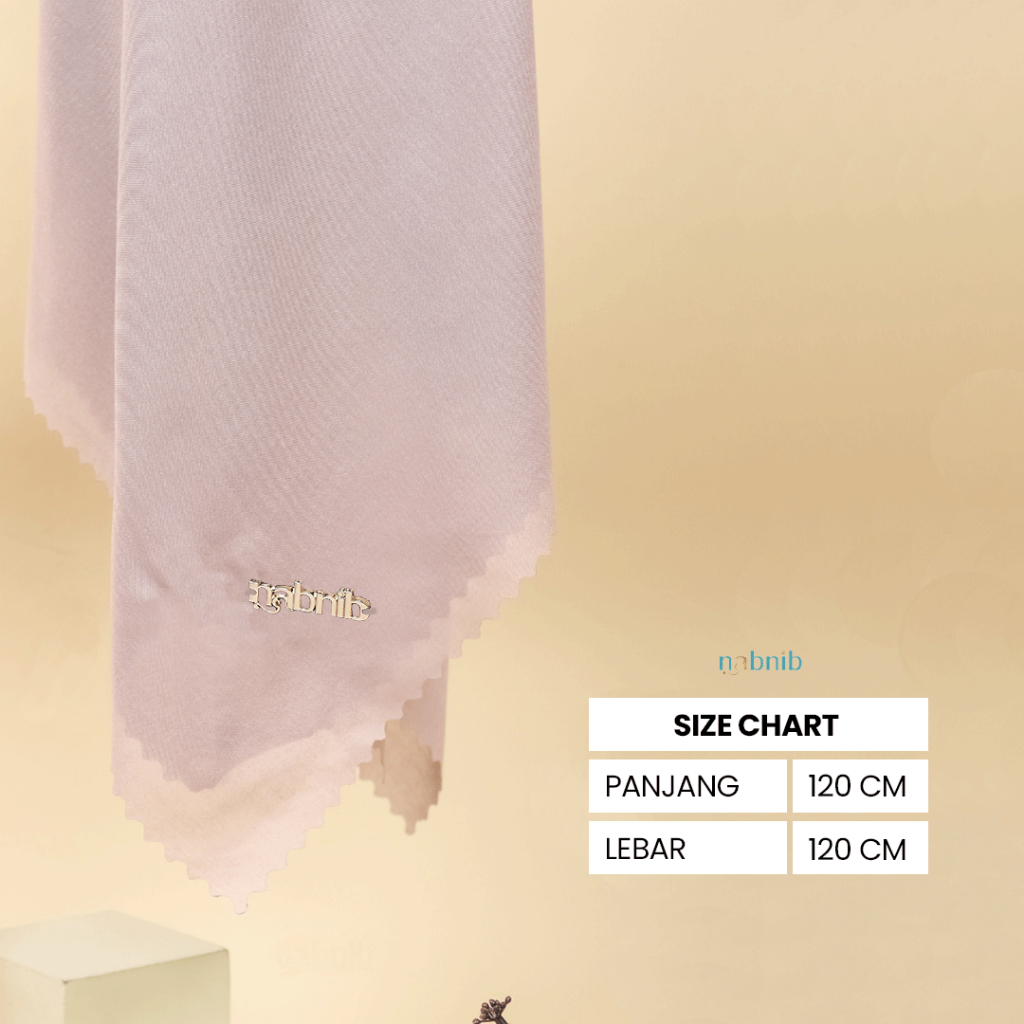 Nabnib - Verona Jilbab Segiempat Voal Ultrafine Original