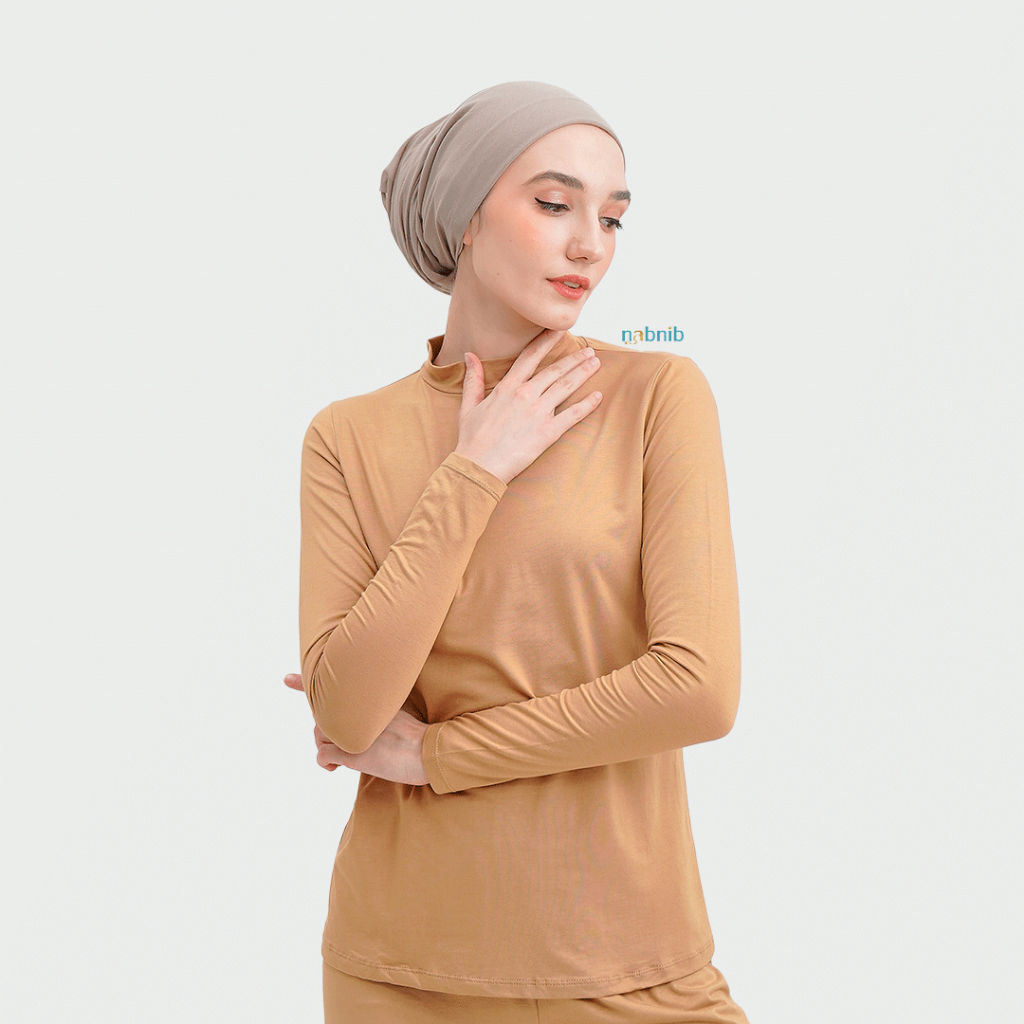 Nabnib - Fuku Baju Manset Long Slevee Turtleeneck Cooling Fiber