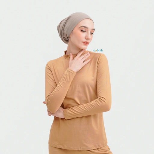Nabnib - Fuku Baju Manset Long Slevee Turtleeneck Cooling Fiber