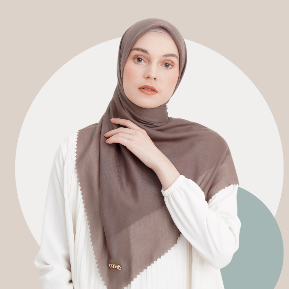 Nabnib - Verona Jilbab Segiempat Voal Ultrafine Original