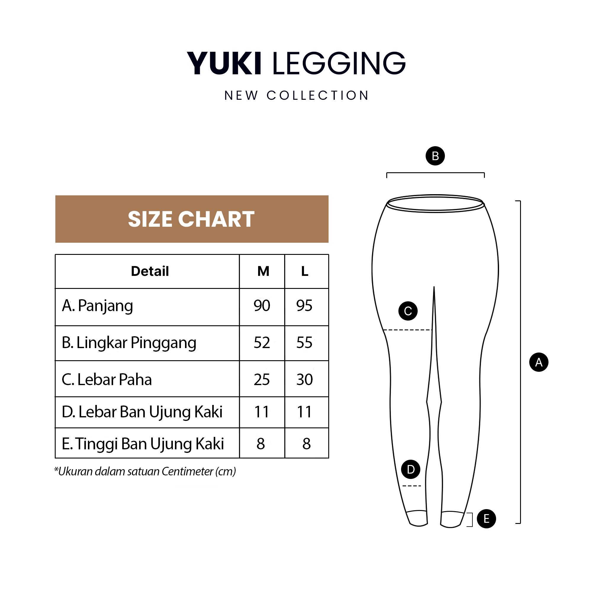 Nabnib - YUKI Legging Wanita Inner Pants Dalaman Gamis